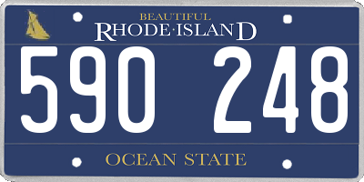 RI license plate 590248