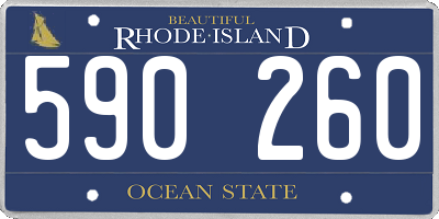 RI license plate 590260