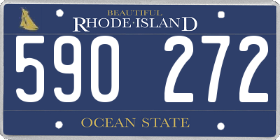 RI license plate 590272