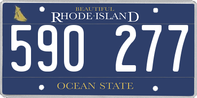 RI license plate 590277