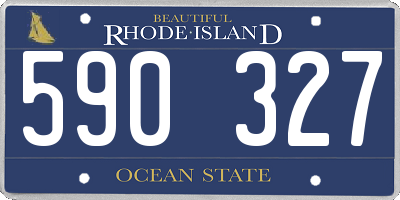 RI license plate 590327