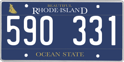 RI license plate 590331