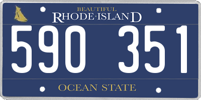 RI license plate 590351