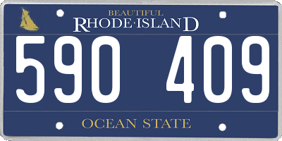RI license plate 590409