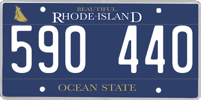 RI license plate 590440
