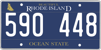RI license plate 590448