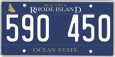 RI license plate 590450