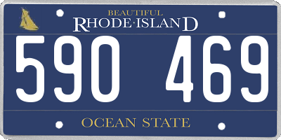 RI license plate 590469