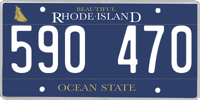 RI license plate 590470