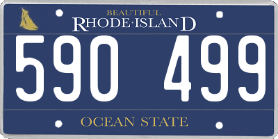 RI license plate 590499