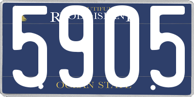 RI license plate 5905