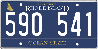 RI license plate 590541