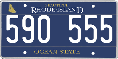 RI license plate 590555