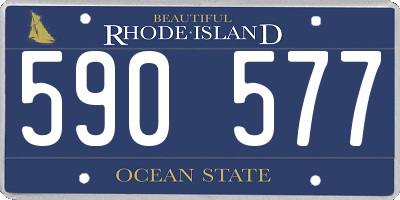 RI license plate 590577