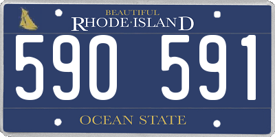 RI license plate 590591