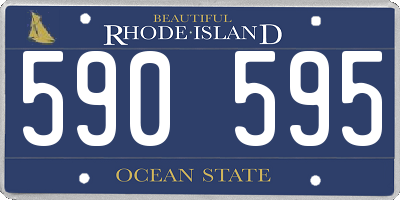 RI license plate 590595