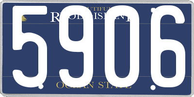 RI license plate 5906