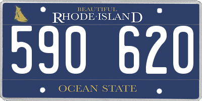 RI license plate 590620