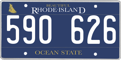 RI license plate 590626