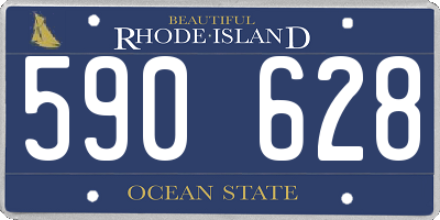 RI license plate 590628
