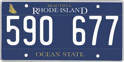 RI license plate 590677
