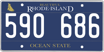RI license plate 590686