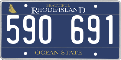 RI license plate 590691