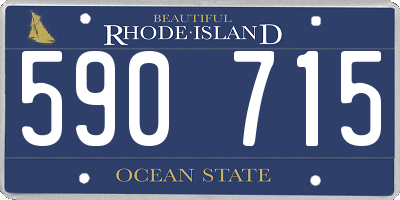 RI license plate 590715