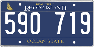 RI license plate 590719