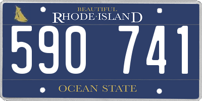 RI license plate 590741
