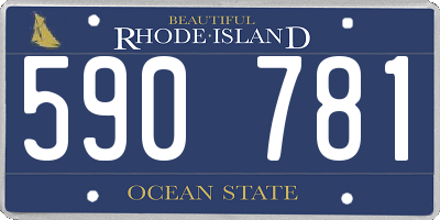 RI license plate 590781
