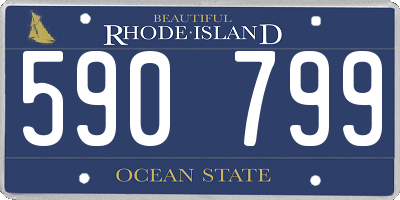 RI license plate 590799