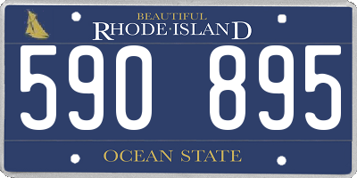 RI license plate 590895
