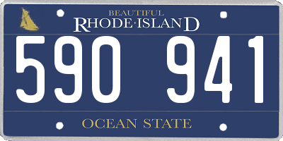 RI license plate 590941