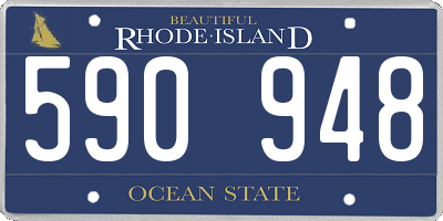 RI license plate 590948