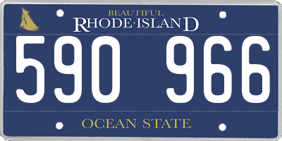 RI license plate 590966