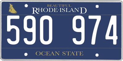 RI license plate 590974