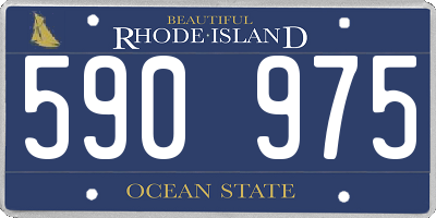 RI license plate 590975