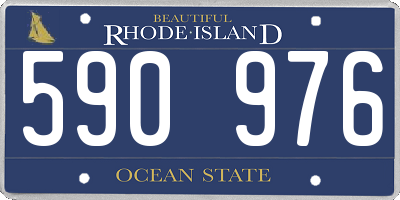 RI license plate 590976