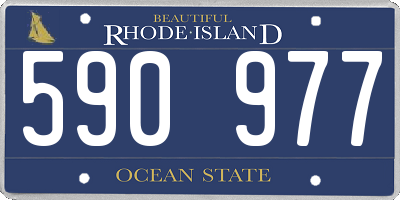 RI license plate 590977