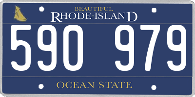 RI license plate 590979