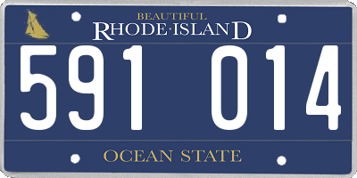 RI license plate 591014