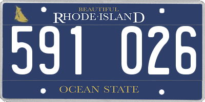 RI license plate 591026