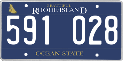 RI license plate 591028