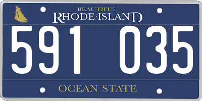 RI license plate 591035