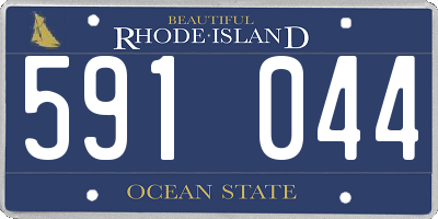 RI license plate 591044