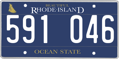RI license plate 591046