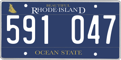 RI license plate 591047