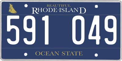 RI license plate 591049