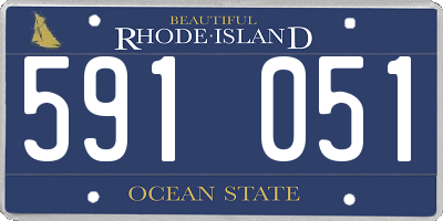RI license plate 591051